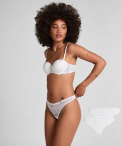 Hunkemöller Lot De 2 Strings Angie- Blanc