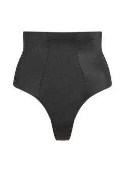 Hunkemöller String Taille Haute Avec Gaine Sculptante En Dentelle Scuba- Noir -Hunkemoller Boutique 161240 5