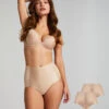 Hunkemöller Lot De 2 Culotte Sculptante Lissante- Beige