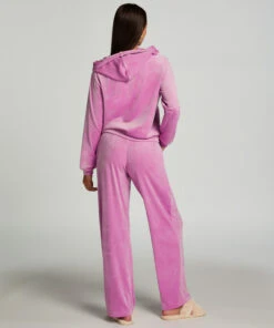 Hunkemöller Petite Pantalon De Pyjama Velours- Rose 2 Hunkemöller Petite Pantalon De Pyjama Velours- Rose -Hunkemoller Boutique 205087 4