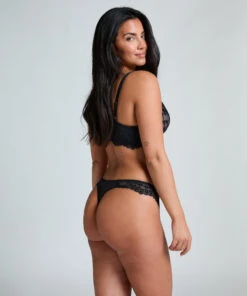 Hunkemöller String Daisy- Noir -Hunkemoller Boutique 206017 4