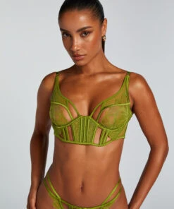 Hunkemöller Soutien-gorge à Armatures Non-préformé Longline Billie- Vert