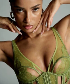 Hunkemöller Soutien-gorge à Armatures Non-préformé Longline Billie- Vert -Hunkemoller Boutique 206175 17