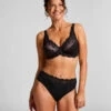 Hunkemöller Slip Taille Haute Diva- Noir