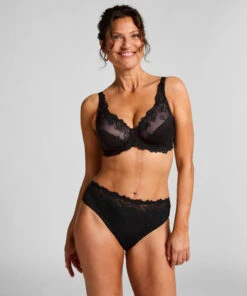 Hunkemöller Slip Taille Haute Diva- Noir