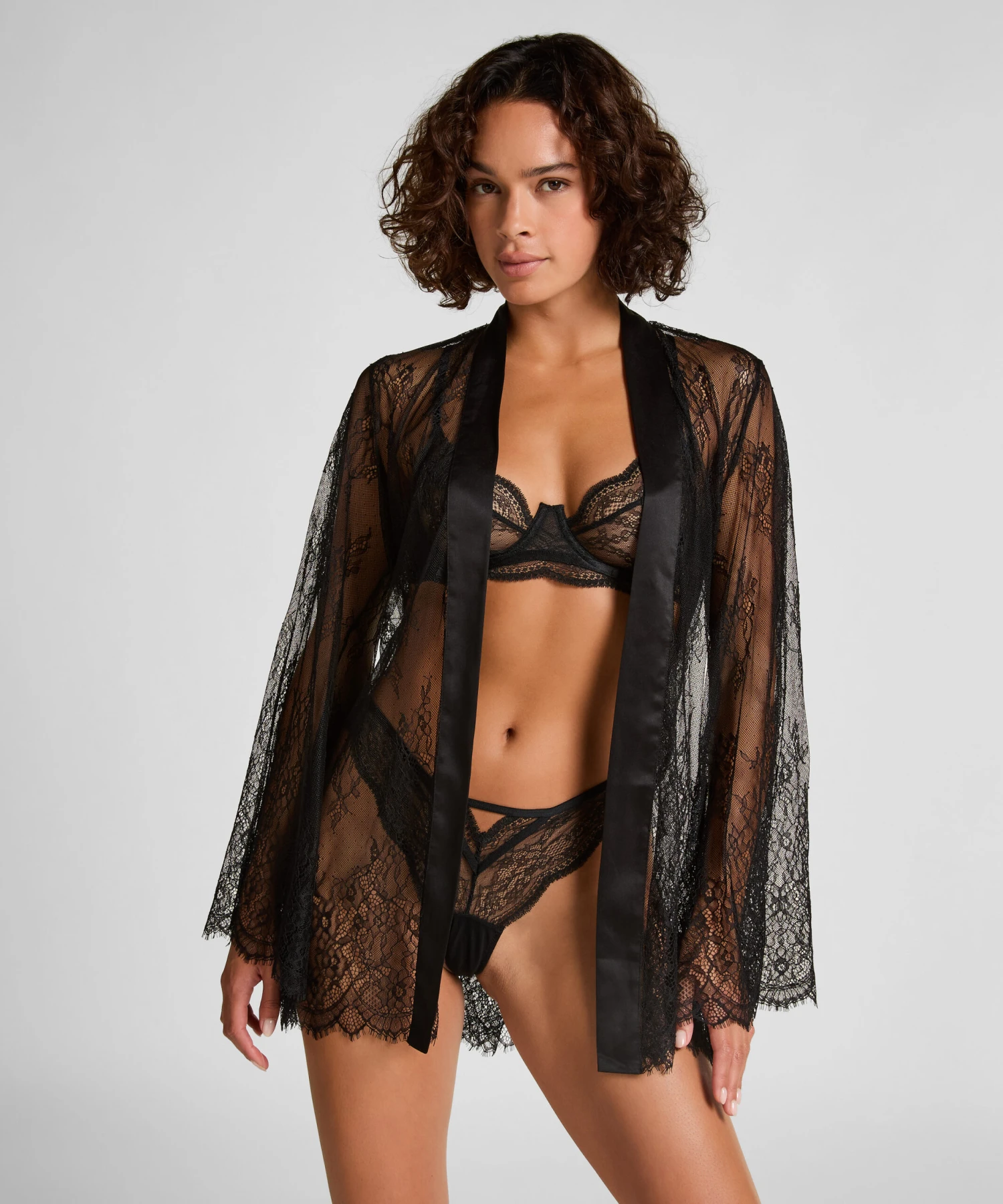 Kimono tout en dentelle- Noir Hunkemöller Kimono Tout En Dentelle- Noir -Hunkemoller Boutique 207211 1 scaled