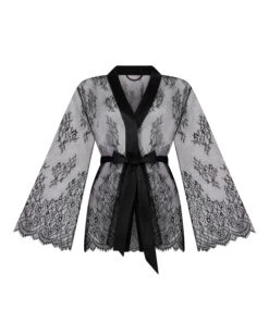 Hunkemöller Kimono Tout En Dentelle- Noir 4 Hunkemöller Kimono Tout En Dentelle- Noir -Hunkemoller Boutique 207211 5