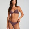 Hunkemöller Slip Brésilien IInvisible Lace Back- Violet