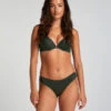 Hunkemöller Slip Brésilien IInvisible Lace Back- Vert