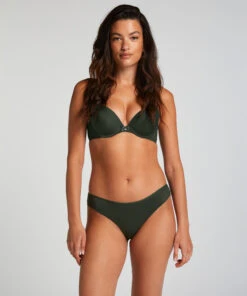 Hunkemöller Slip Brésilien IInvisible Lace Back- Vert