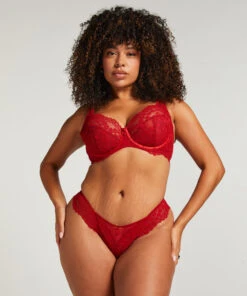 Hunkemöller Soutien-gorge à Armatures Non-préformé Daisy- Rouge -Hunkemoller Boutique 300316 3