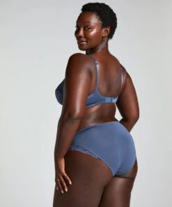 Hunkemöller Slip Taille Haute Sophie- Bleu -Hunkemoller Boutique 300431 13