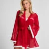 Hunkemöller Kimono Mesh Santa- Rouge