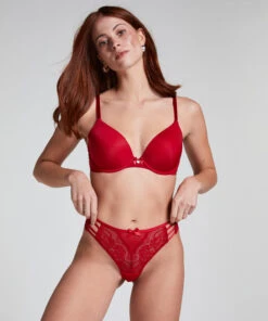 Hunkemöller Slip Brésilien Belle- Rouge