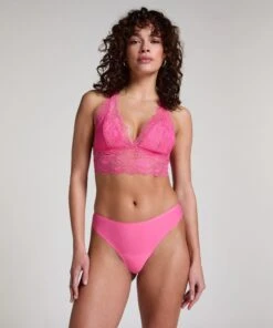 Hunkemöller Invisible String Lace Back- Rose