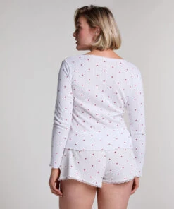 Hunkemöller Short De Pyjama Pointelle- Blanc 4 Hunkemöller Short De Pyjama Pointelle- Blanc -Hunkemoller Boutique 301462 13