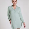 Hunkemöller Robe-chemise à Manches Longues En Jersey Essential- Vert