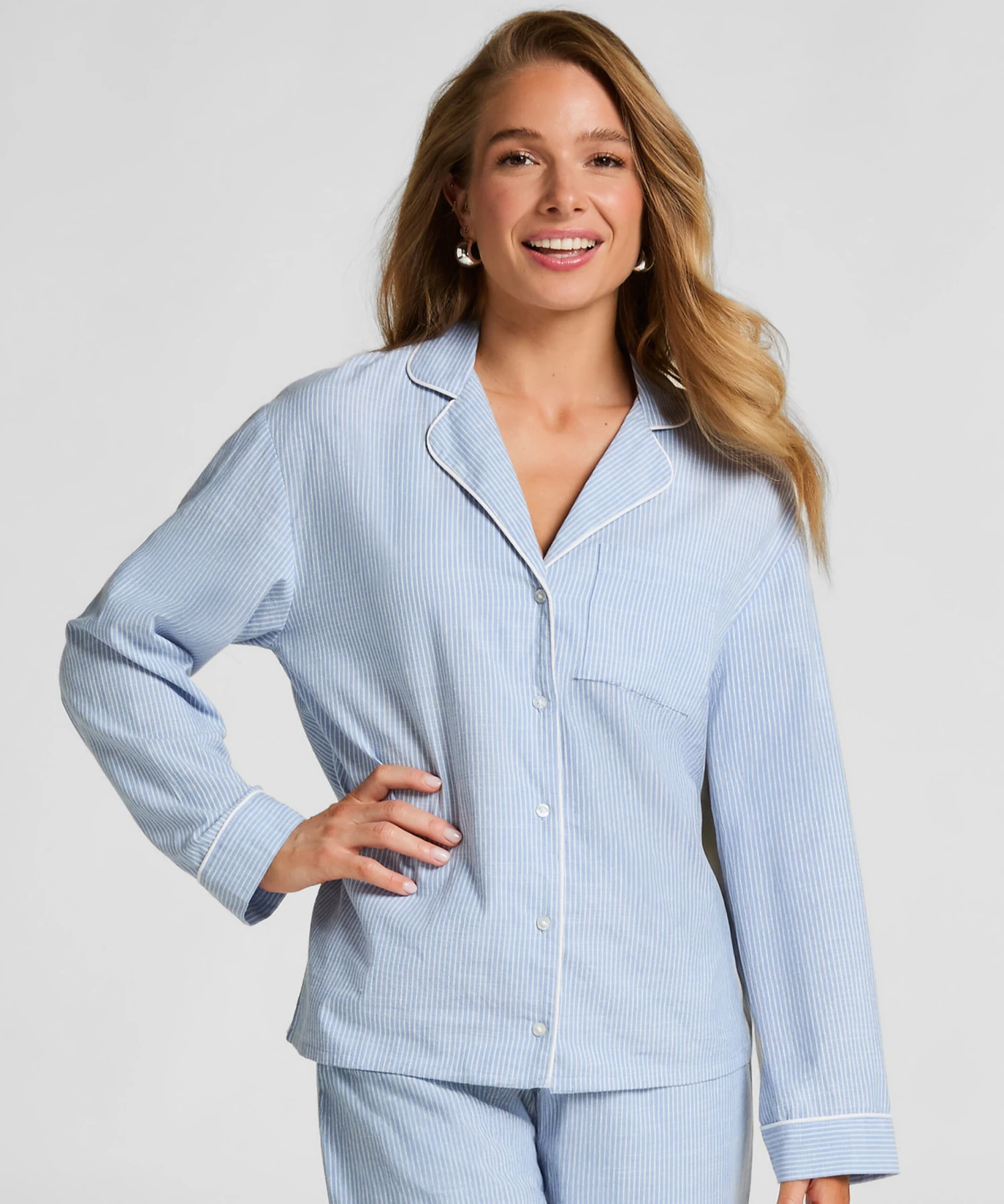 Chemise en coton- Bleu Hunkemöller Chemise En Coton- Bleu -Hunkemoller Boutique 301491 1 scaled