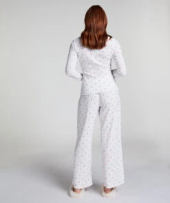 Hunkemöller Pantalon De Pyjama Pointelle- Blanc 2 Hunkemöller Pantalon De Pyjama Pointelle- Blanc -Hunkemoller Boutique 301638 4