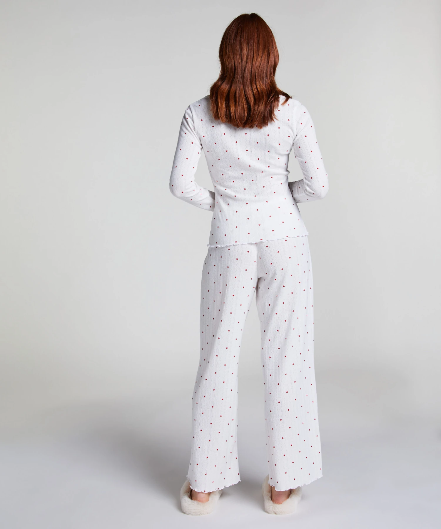 Pantalon de pyjama Pointelle- Blanc Hunkemöller Pantalon De Pyjama Pointelle- Blanc -Hunkemoller Boutique 301638 4 scaled