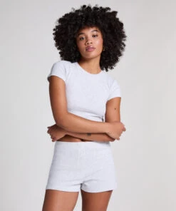 Hunkemöller Short Pointelle- Gris