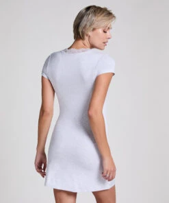 Hunkemöller Chemise De Nuit En Jersey- Gris -Hunkemoller Boutique 301667 4
