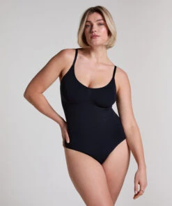 Hunkemöller Body à Jambe Haute Sans Couture Mise En Forme- Noir -Hunkemoller Boutique 301731 12
