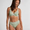 Hunkemöller Slip Taille Haute Diva- Vert