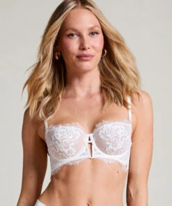 Hunkemöller Soutien-gorge à Armatures Non Préformé Longline Tiah- Blanc