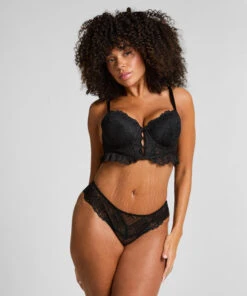 Hunkemöller Culotte Brésilienne Posie- Noir