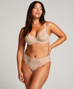 Hunkemöller Slip Taille Haute Diva- Beige