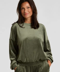 Hunkemöller Top Velours- Vert