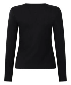 Hunkemöller Haut De Pyjama Henley- Noir -Hunkemoller Boutique 302654 6