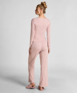 Hunkemöller Pantalon De Pyjama Pointelle- Rose -Hunkemoller Boutique 302656 4