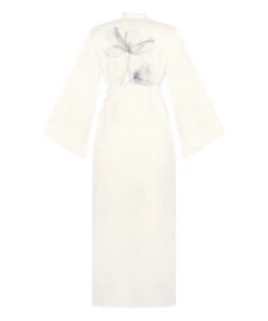 Hunkemöller Kimono Long Satin Floral- Blanc 7 Hunkemöller Kimono Long Satin Floral- Blanc -Hunkemoller Boutique 302687 6