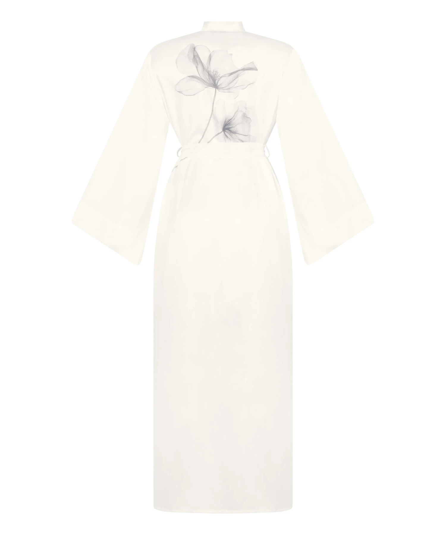 Kimono Long Satin Floral- Blanc Hunkemöller Kimono Long Satin Floral- Blanc -Hunkemoller Boutique 302687 6 scaled
