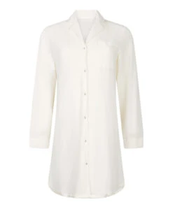 Hunkemöller Robe-chemise à Manches Longues En Jersey Essential- Blanc 3 Hunkemöller Robe-chemise à Manches Longues En Jersey Essential- Blanc -Hunkemoller Boutique 302690 5
