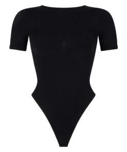 Hunkemöller Body à Manches Courtes Sans Couture- Noir 3 Hunkemöller Body à Manches Courtes Sans Couture- Noir -Hunkemoller Boutique 302703 5