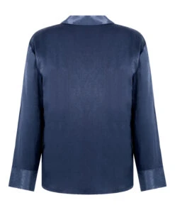 Hunkemöller Veste à Manches Longues Satin Ayla- Bleu 5 Hunkemöller Veste à Manches Longues Satin Ayla- Bleu -Hunkemoller Boutique 302767 6