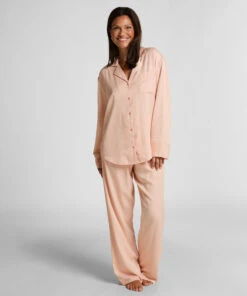 Hunkemöller Veste à Manches Longues Satin Ayla- Rose 2 Hunkemöller Veste à Manches Longues Satin Ayla- Rose -Hunkemoller Boutique 302769 3