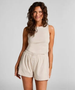 Hunkemöller Pyjama Débardeur En Jersey- Beige