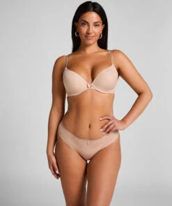 Hunkemöller Coton De Géorgie Brésilien- Beige