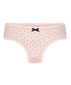 Hunkemöller Culotte Brésilienne En Forme V Avec Motif à Pois Floqués - Rose -Hunkemoller Boutique 302991 5