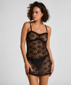 Hunkemöller Nuisette En Dentelle Darcy- Noir