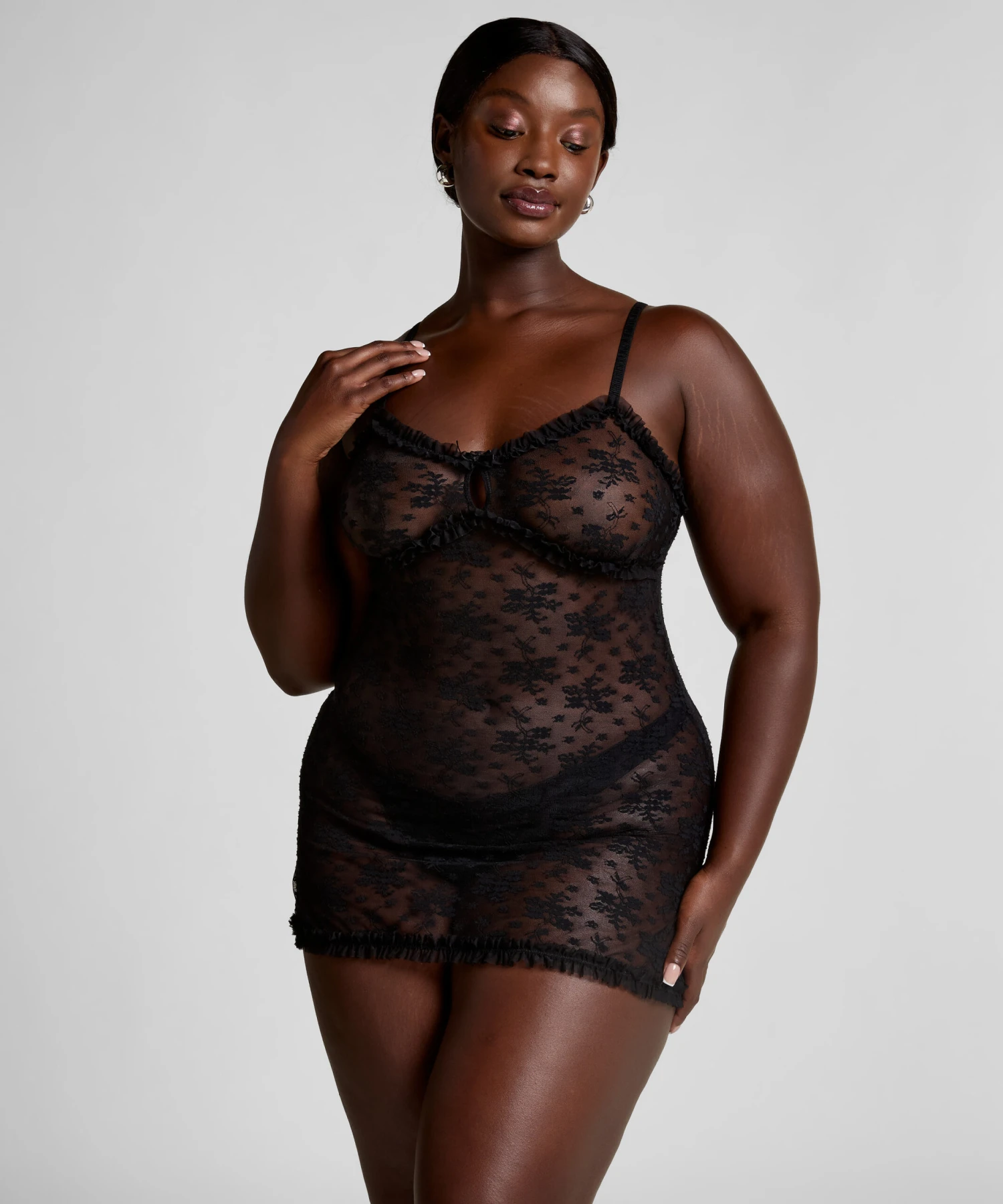 Nuisette en dentelle Darcy- Noir Hunkemöller Nuisette En Dentelle Darcy- Noir -Hunkemoller Boutique 303082 12 scaled