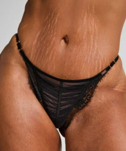 Hunkemöller Tanga Jambes Hautes Cynthia- Noir -Hunkemoller Boutique 303120 2
