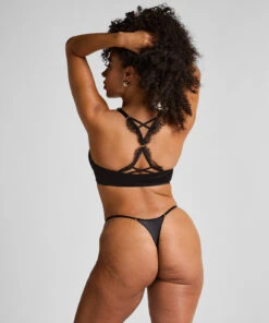 Hunkemöller Tanga Jambes Hautes Cynthia- Noir -Hunkemoller Boutique 303120 4