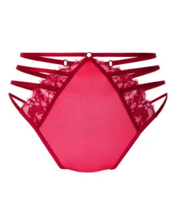 Hunkemöller Culotte Brésilienne Jambe Et Taille Haute Noeki- Rouge -Hunkemoller Boutique 303240 6