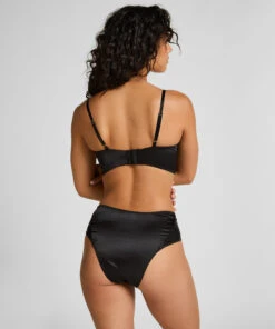Hunkemöller Culotte Brésilienne Jambe Et Taille Haute Elle- Noir -Hunkemoller Boutique 303244 4