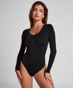 Hunkemöller Body String Sans Couture- Noir